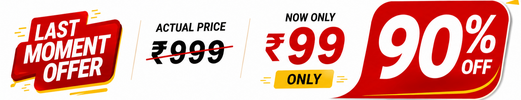 Last Moment 90% Offer
